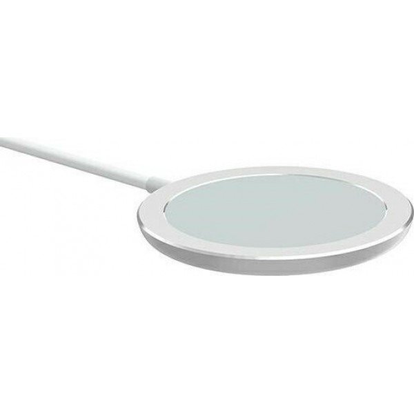 Awei Ασύρματος Φορτιστής (Qi Pad) 15W Λευκός (W10)